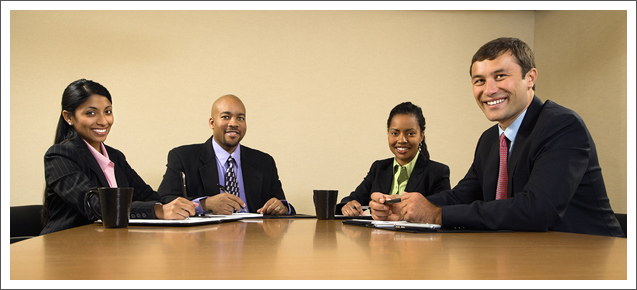 Business meeting in progress|||| Business meeting in progress||||