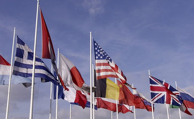 Flags Of Europe And The United States Of America