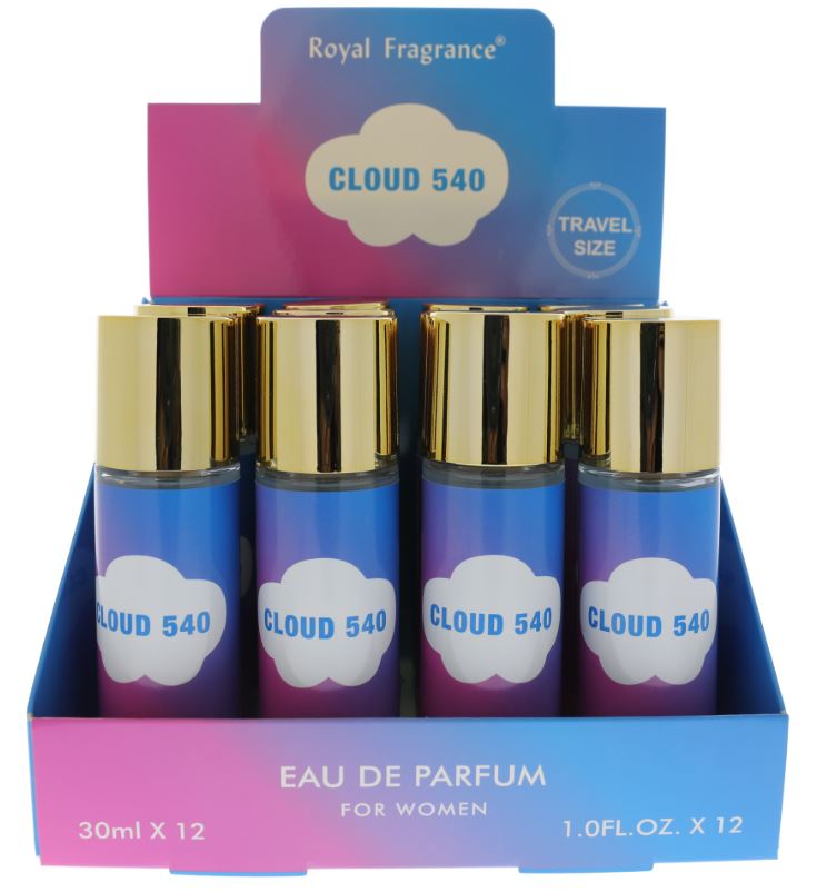 CLOUD 540 TRAVEL SPRAYS
12 PC DISPLAY
52205