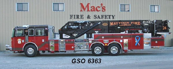 Mattoon GSO 6363 Aerial Fire Truck