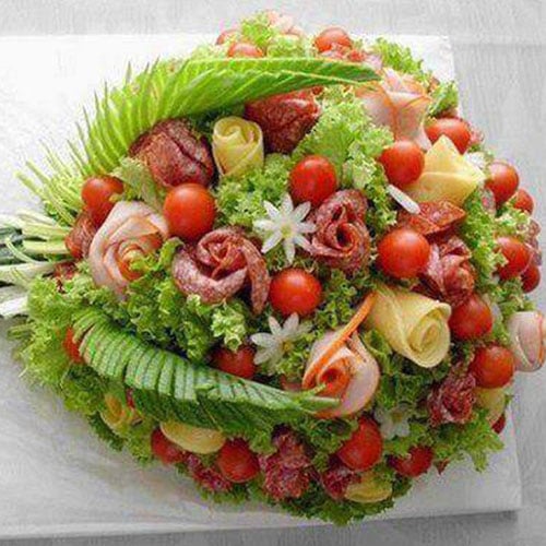 Ham and Cheese Bouquet