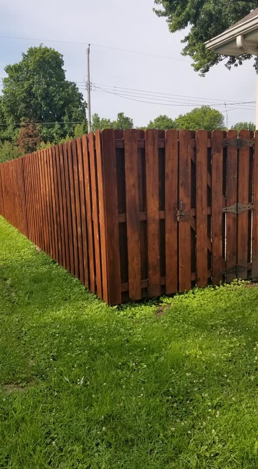 Dark Brown Wooden Fence