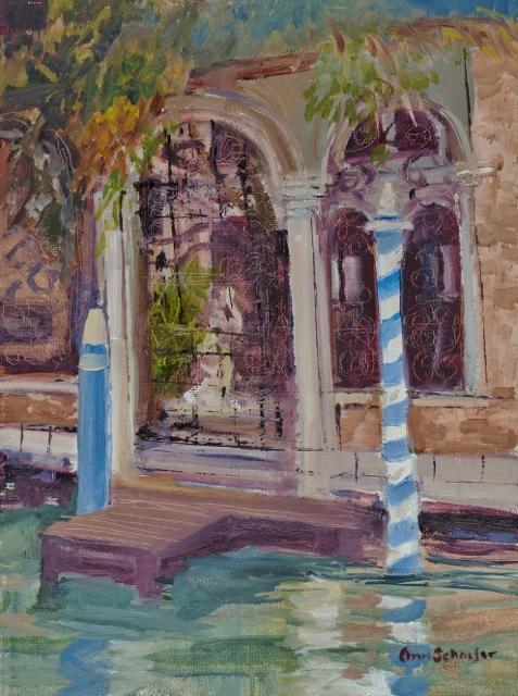 Schaefer, Gondola View, 12" x 9" Oil 