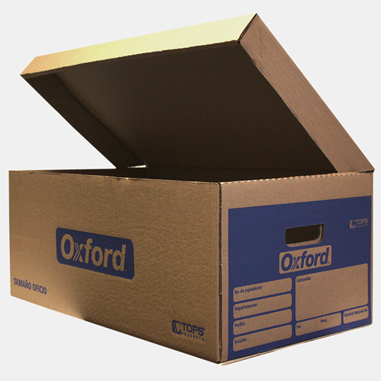 CAJA PARA ARCHIVO BAUL OFICIO
CARTON LINER KRAFT. 1 PIEZA
ARTÍCULO: CAJA PARA ARCHIVO
TAMAÑO: OFICIO
MARCA: OXFORD
MEDIDAS: 60 X 35 X 24 CM
MATERIAL: CARTON