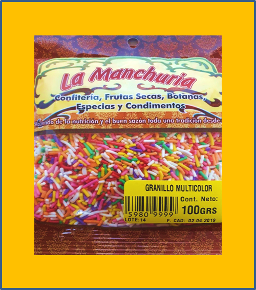 GRANILLO MULTICOLOR
100 GRS