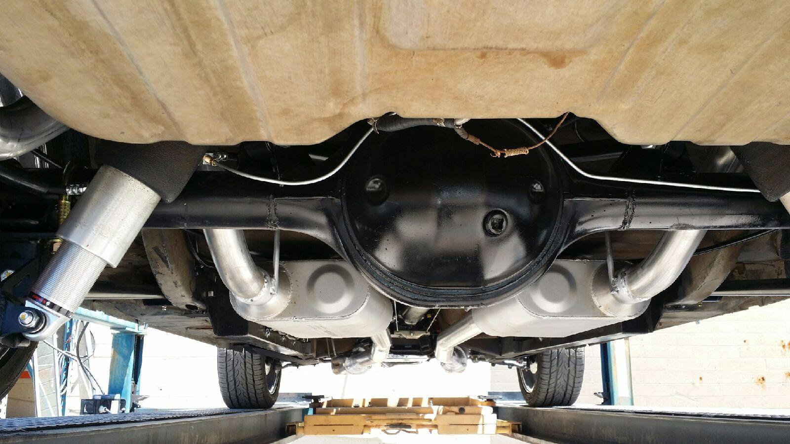 New 9" rear end, adjustable air ride system