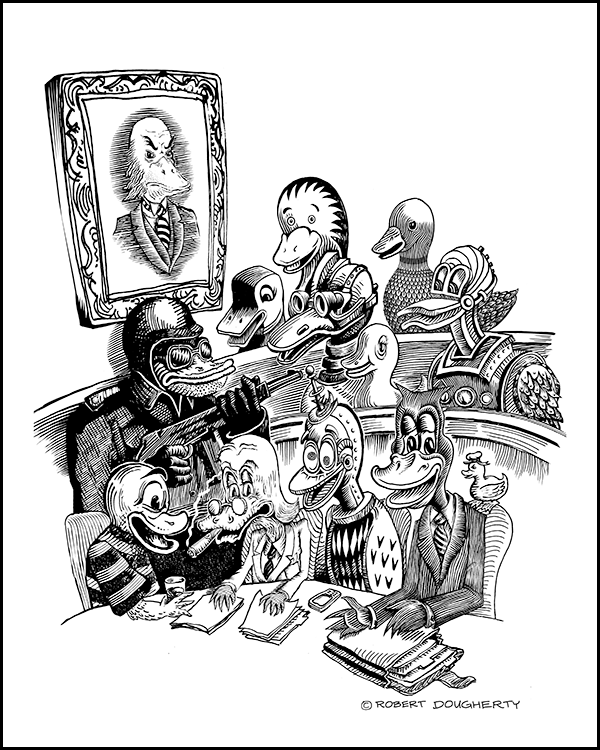 The Curious Drawings of Robert Dougherty Odd Dux Redux