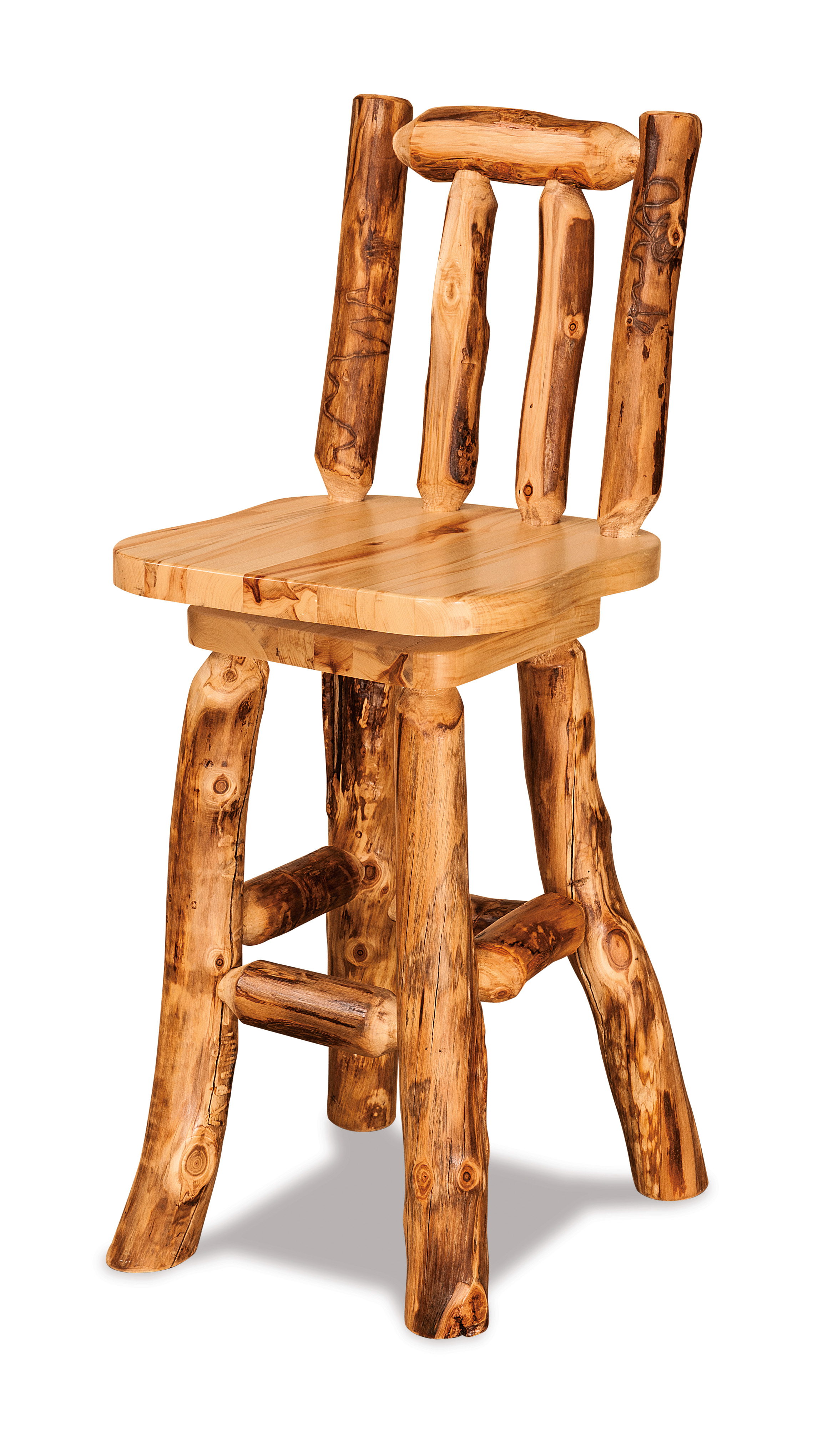 Swivel Bar Stool w/Back-Aspen