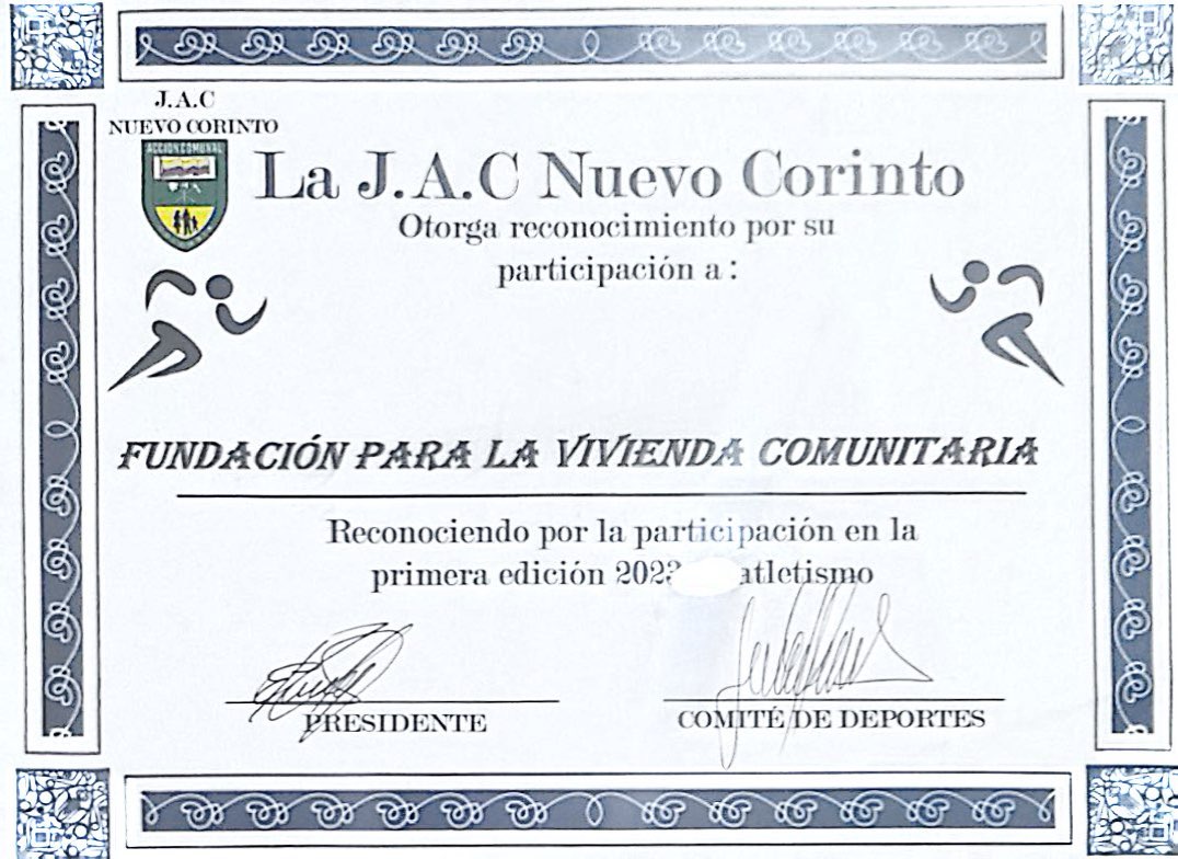 Reconocimiento carrera atletismo