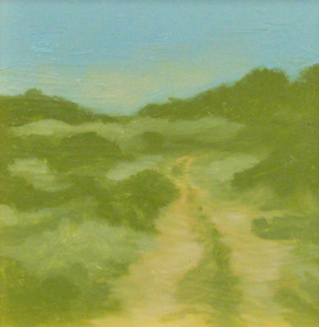 McKelvie, On the Road, 6x6 Oil