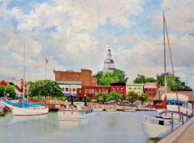 14. Annapolis Harbor, 16x22  oil on canvas