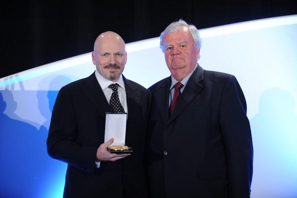 2012 - Mr. Gregg Szabo, Vice president, Merck Canada Inc. accepts the Prix Galien Canada
 2012 -  Innovative Product Award  from Dr. Jacques Gagné, Prix Galien Canada Jury President