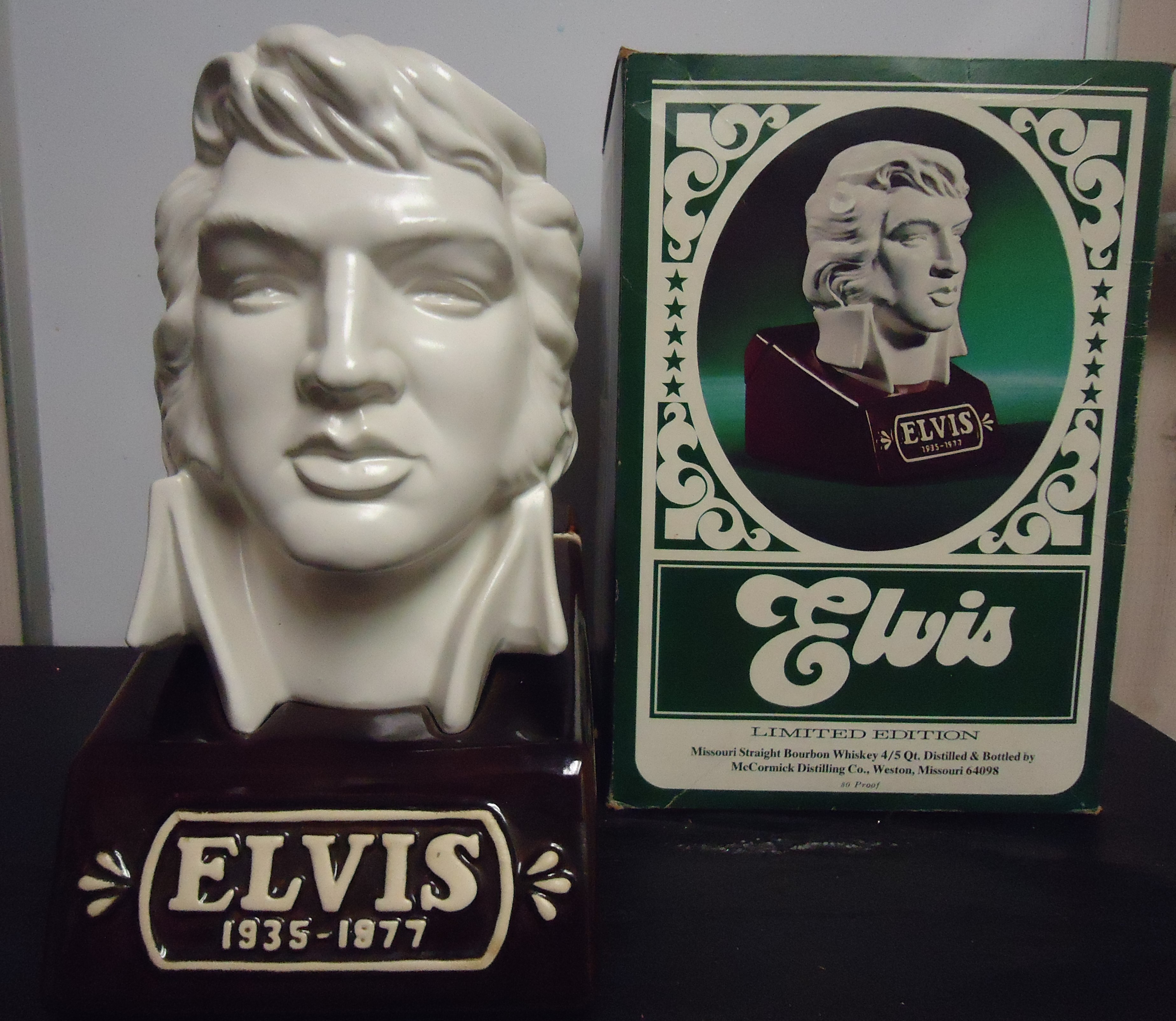 (3) "RARE" Elvis Decanter
W/ Box
$65.00
