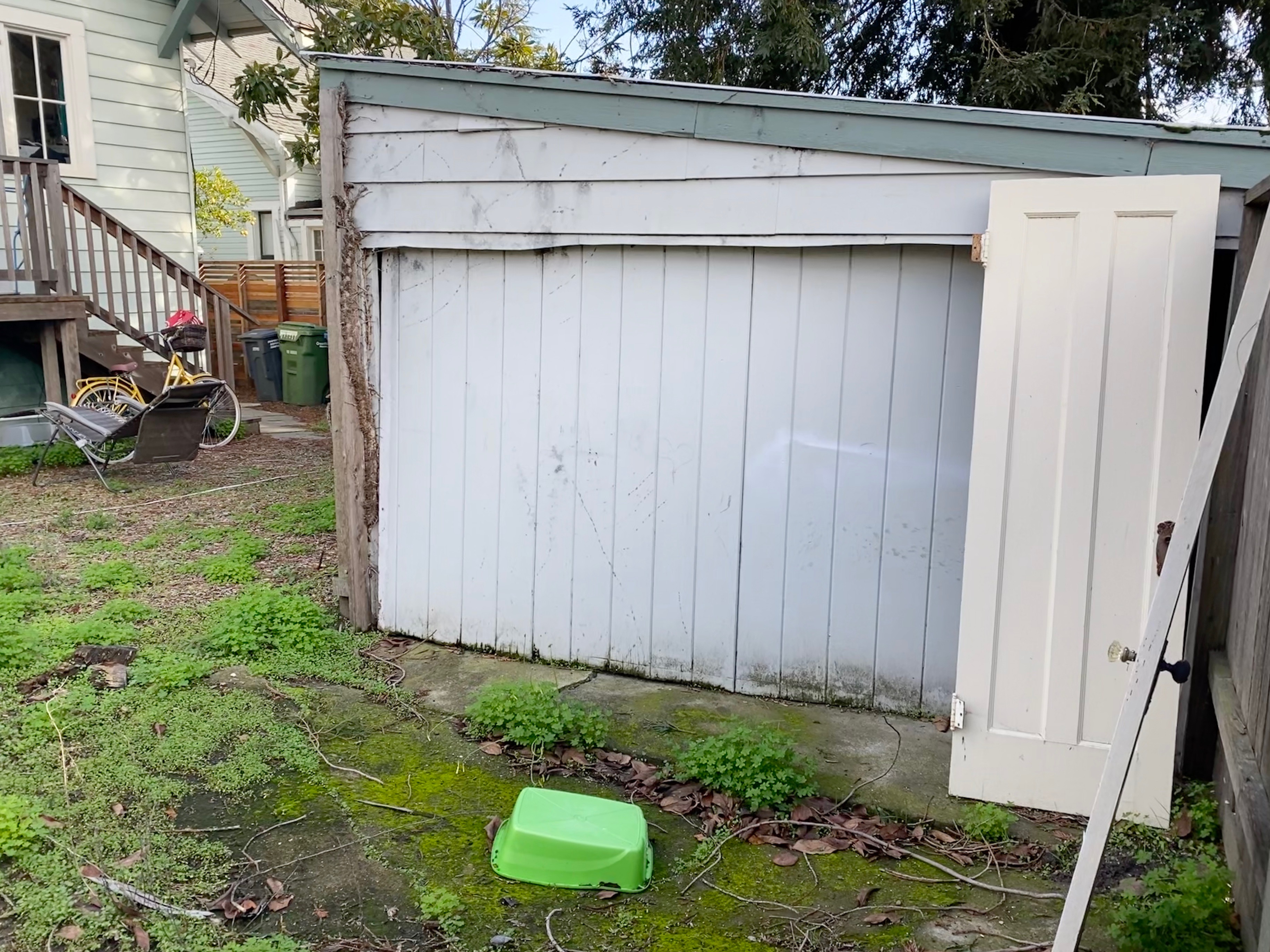 Before - backyard shed