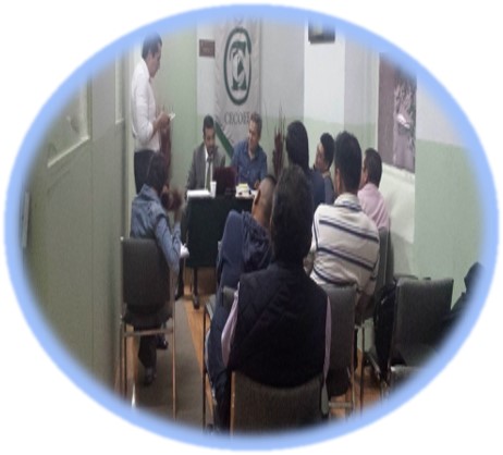 Happy female customer