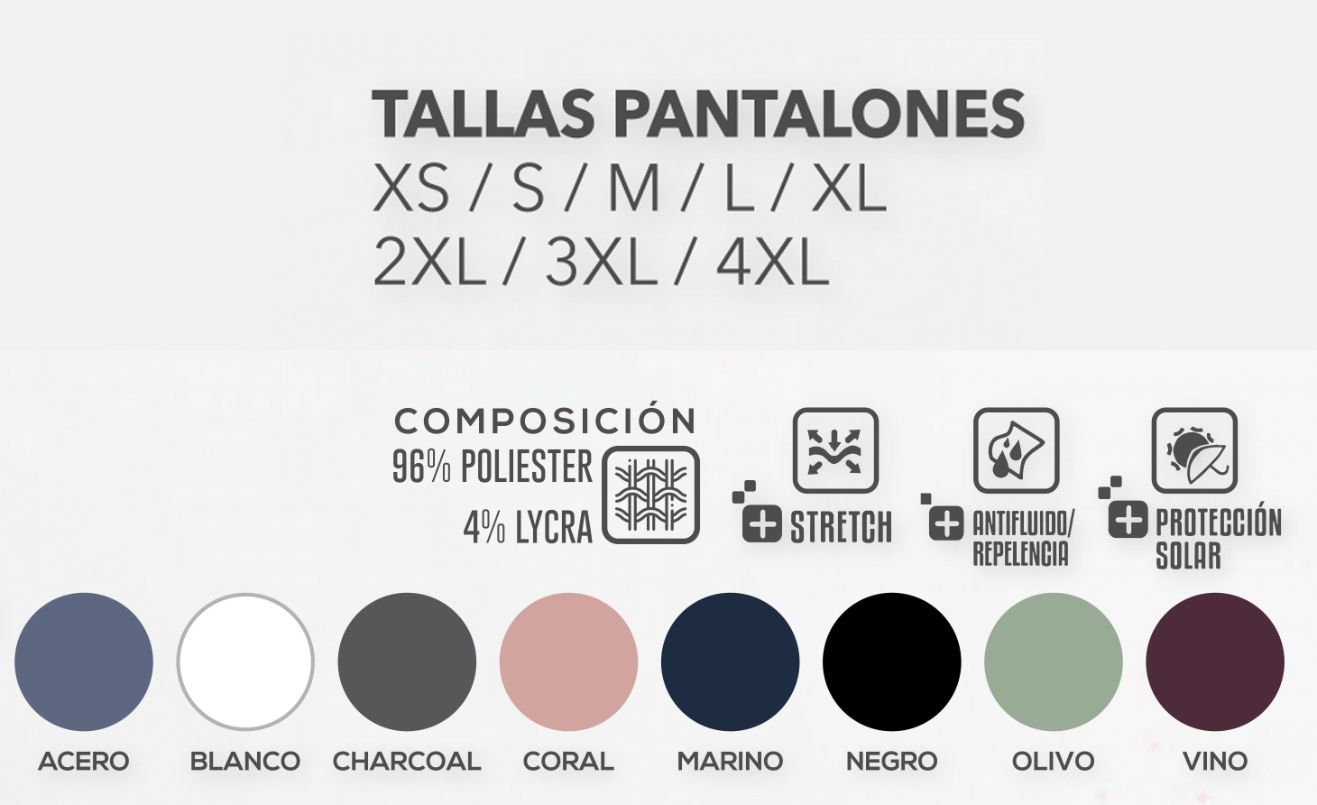 DESCRIPCION PANTALON DE DAMA B102