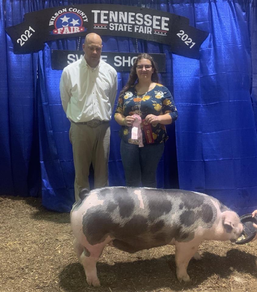 Alexis Mears
2021 Tennessee State Fair
Reserve Champion Spot Barrow