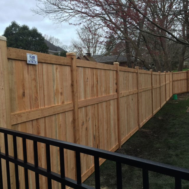 Traditional With Cap privacy Fence