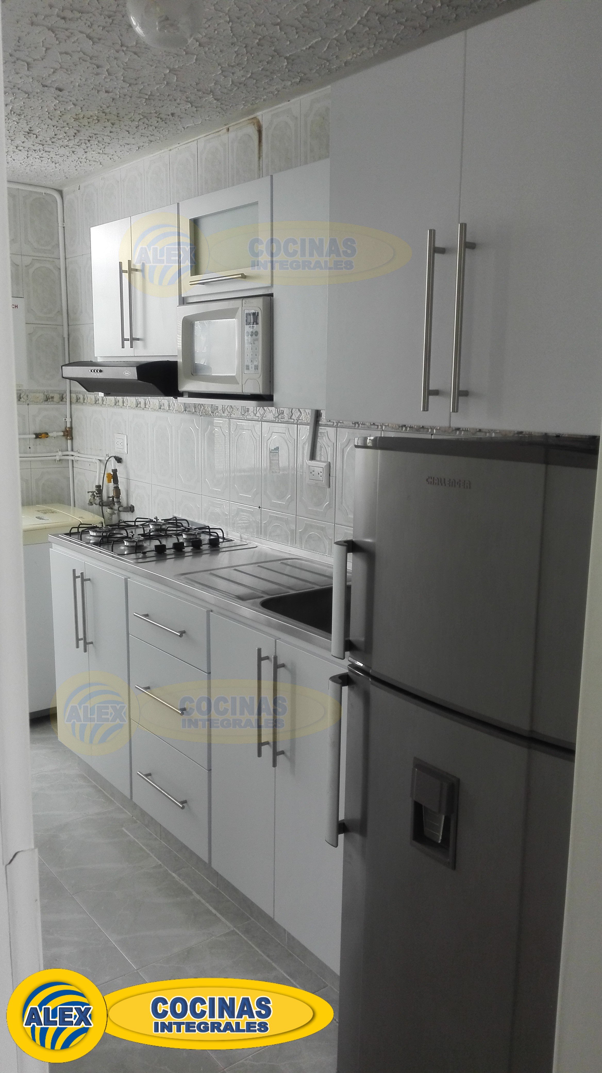 Cocina lineal color Blanco