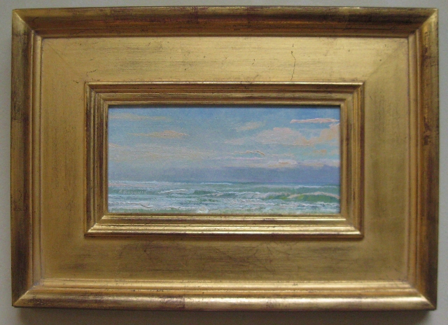 Surf's Up! 4 x 8 Oil on Panel