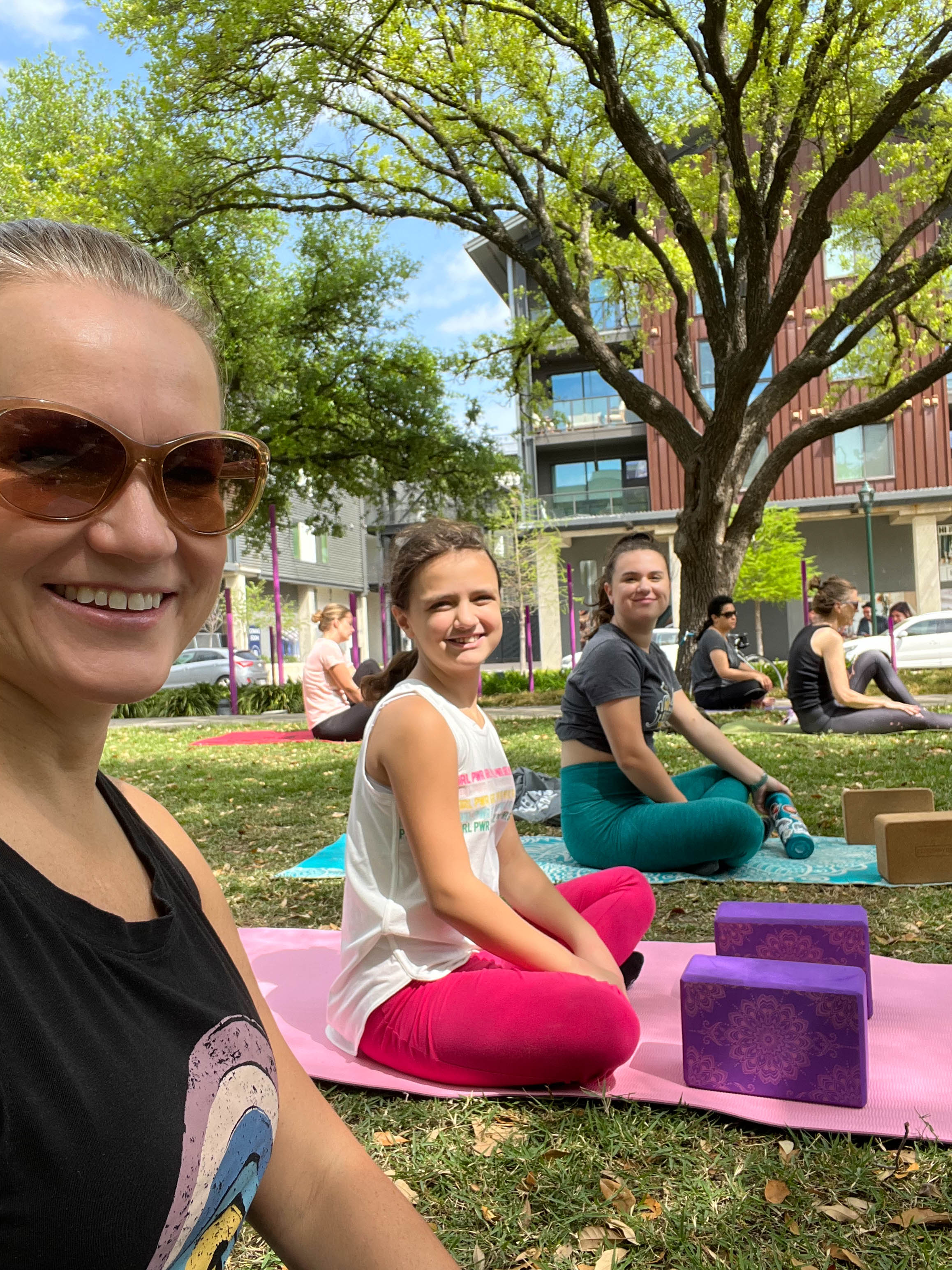 Outside Yoga.  How Austin of us!