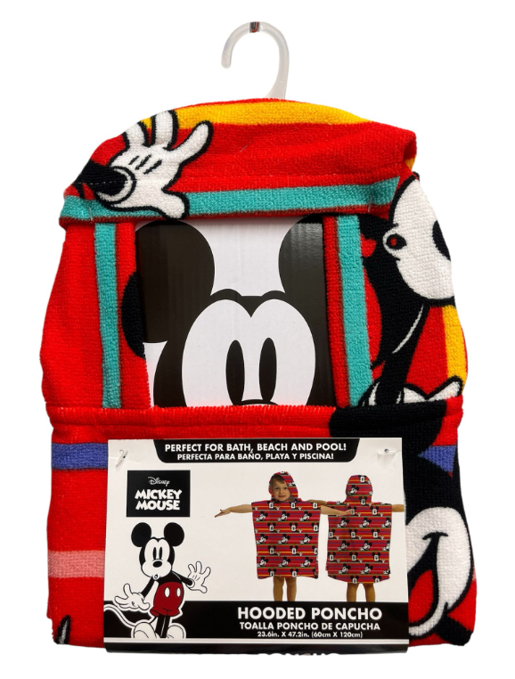 JF68776POE
HOODED TOWEL MICKEY
032281687762
24 CS PACK