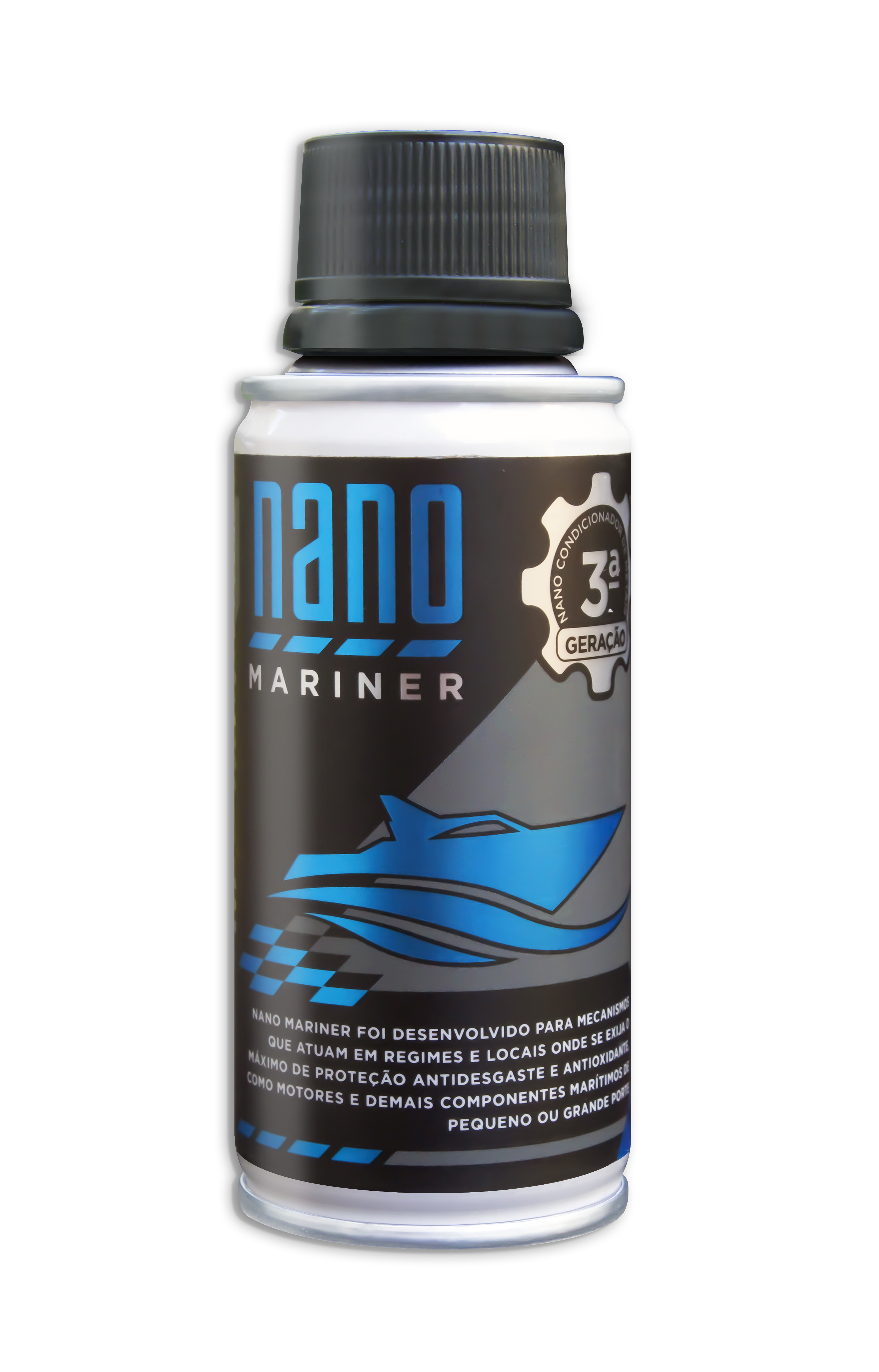NANO MARINER: fórmula exclusiva antioxidante e antidesgaste para motores marítimos. Proteção até com o motor parado. 