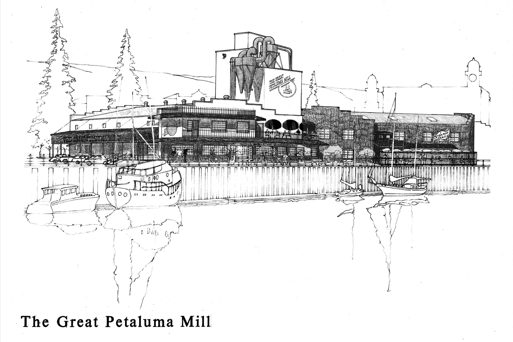 The Great Petaluma Mill waterfront