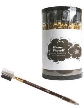 EB07BR
EYEBROW PENCIL W/BRUSH  JAR BROWN
