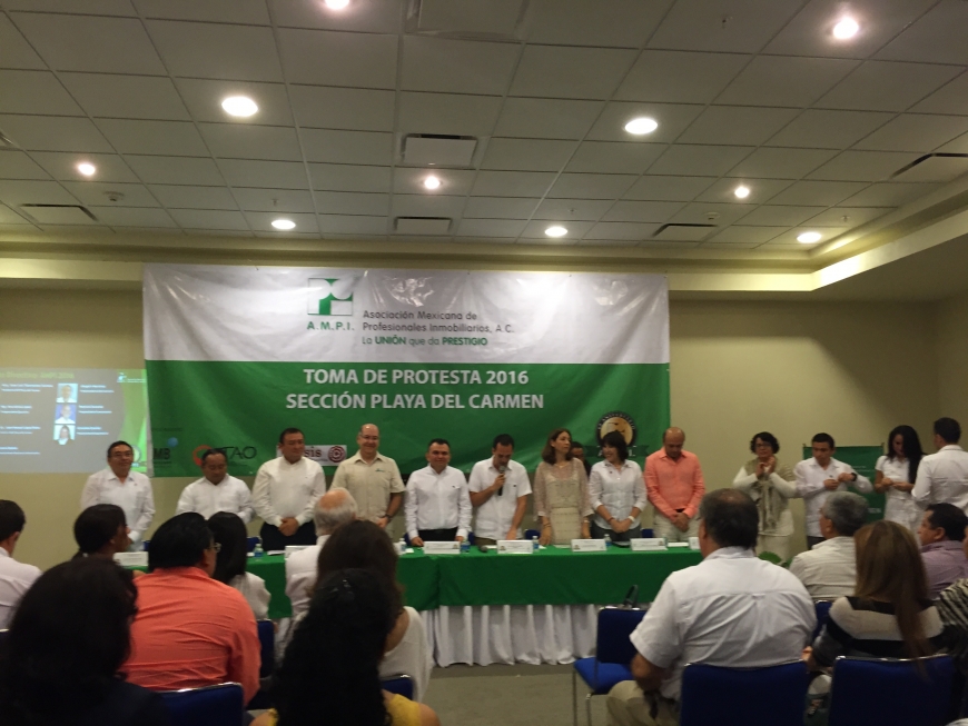 Toma de protesta ampi seccion playa del carmen 2016