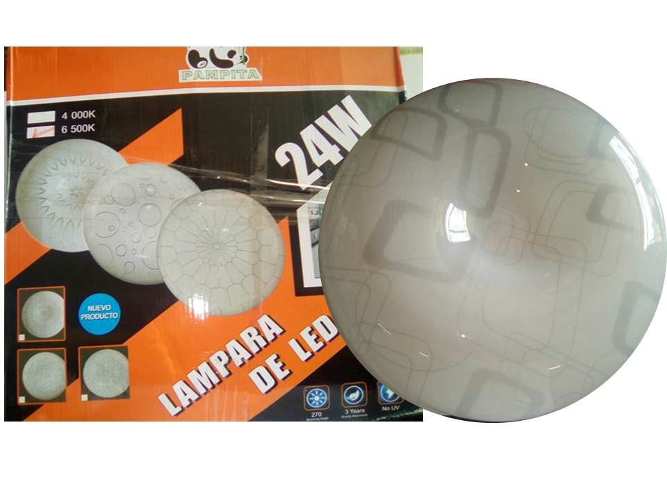 LUMINARIO DE LED 24W PARA TECHO.
MARCA: PAMPITA
CÓDIGO: 21238