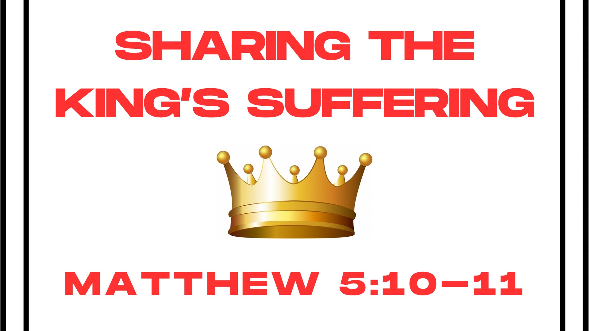 King's Suffering