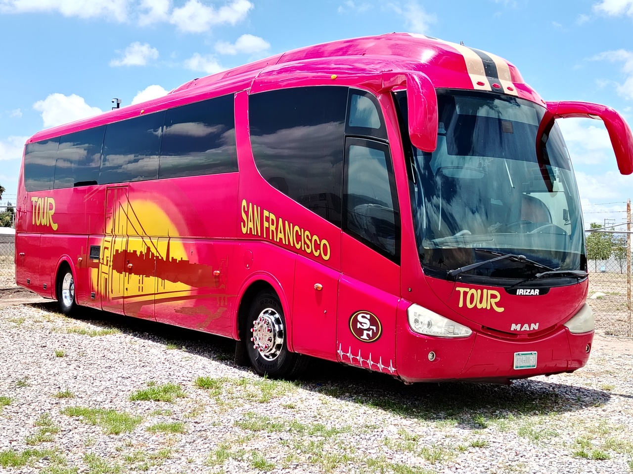 foto de lapso de tiempo de autobús