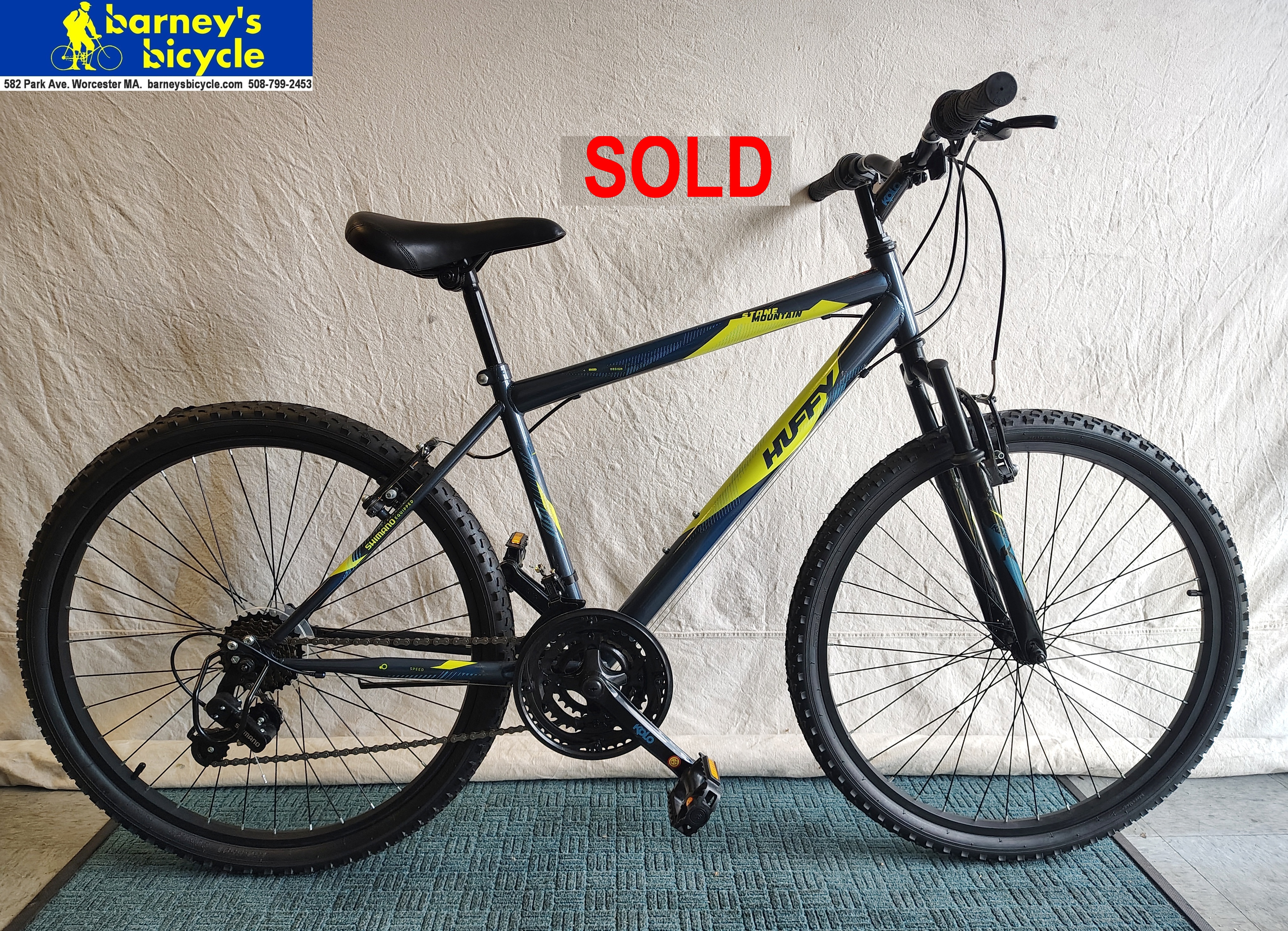 Huffy Stone Mountain
Frame Size: 17" MD / Rider Height: 5'6-5'9
Price: $189.00
