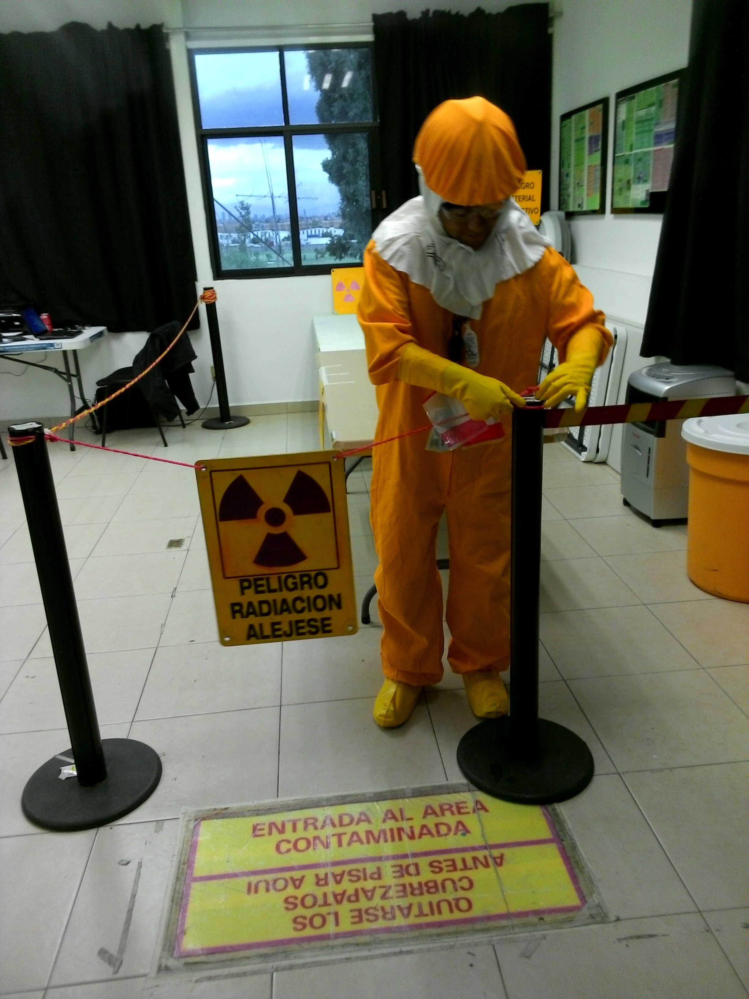 Descontaminación de area, curso avanzado de seguridad radiológica