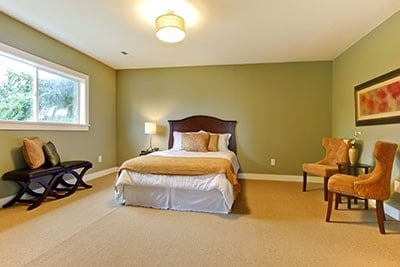 Large New Green Bedroom Well Furnished