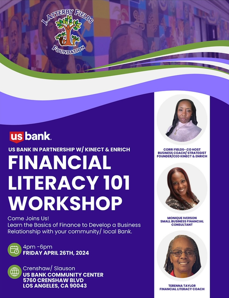 Financial literacy workshop flyer