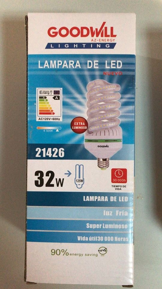 FOCO ESPIRAL DE LED 32W