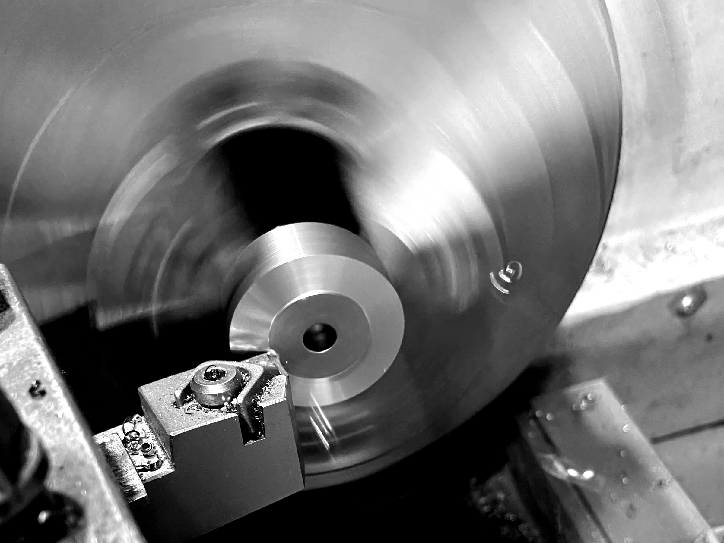Modern interior with three tables and chairs