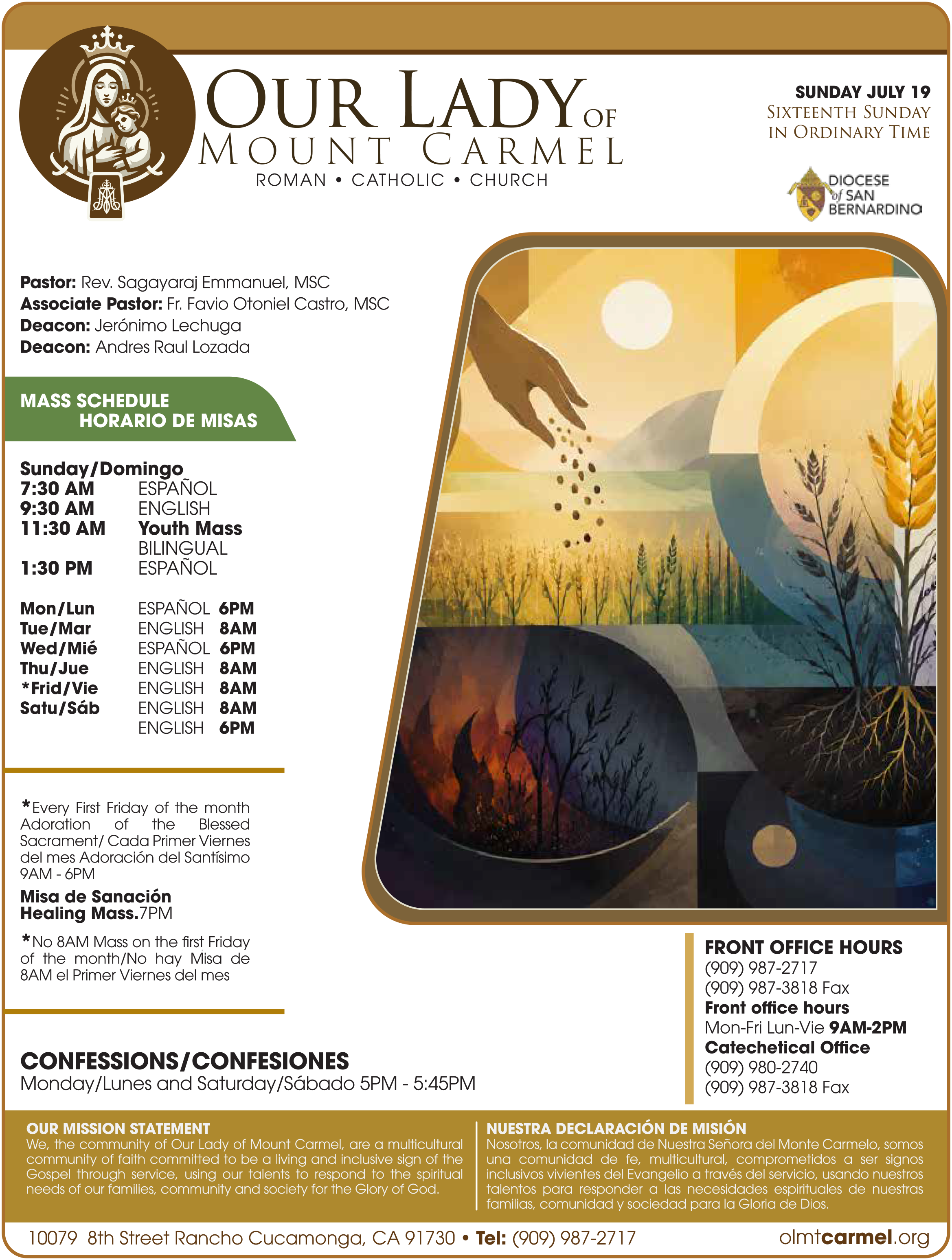 SUNDAY BULLETIN