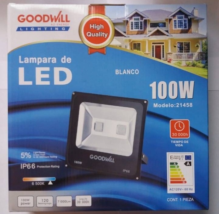 REFLECTOR 100W MARCA GOODWILL 
CÓDIGO: 21458