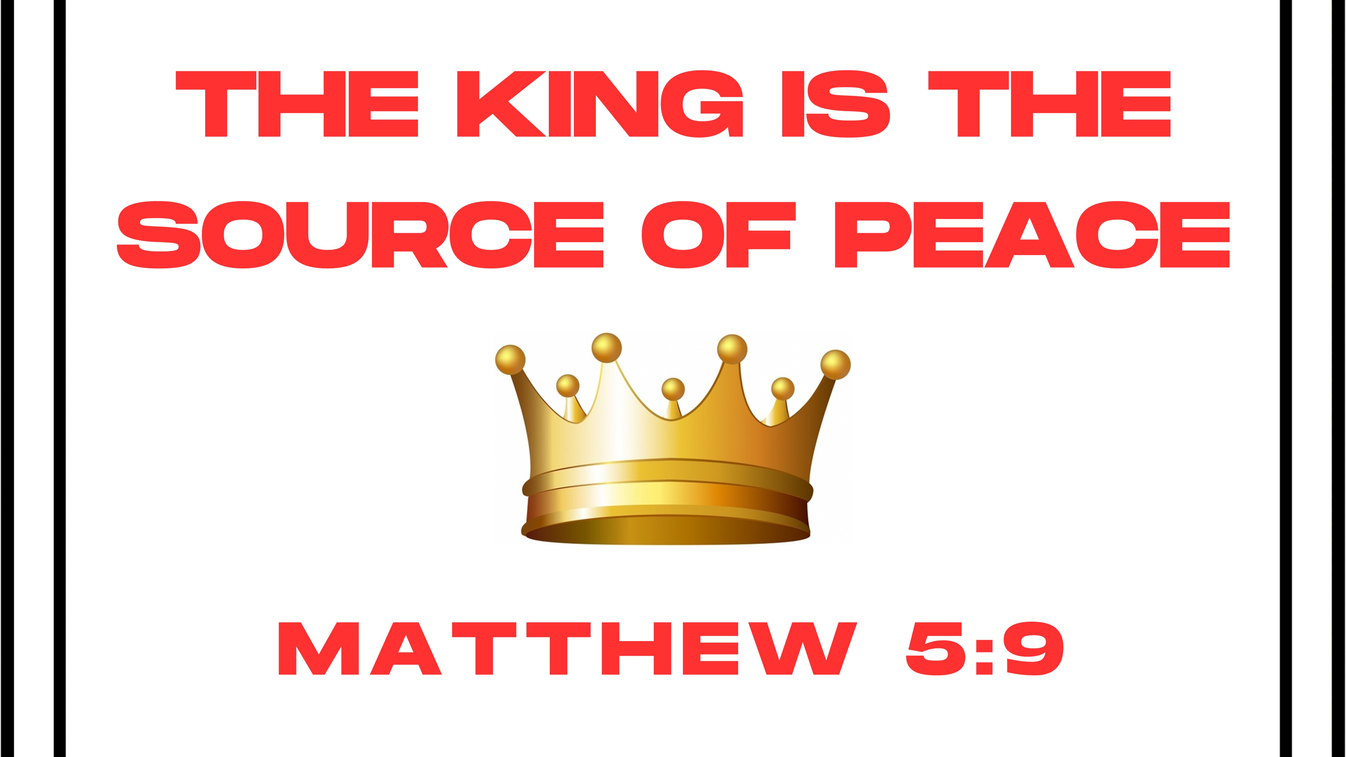 king is peace