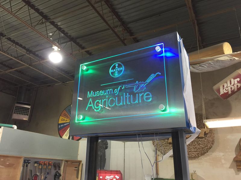 Back lighted Acrylic Sign