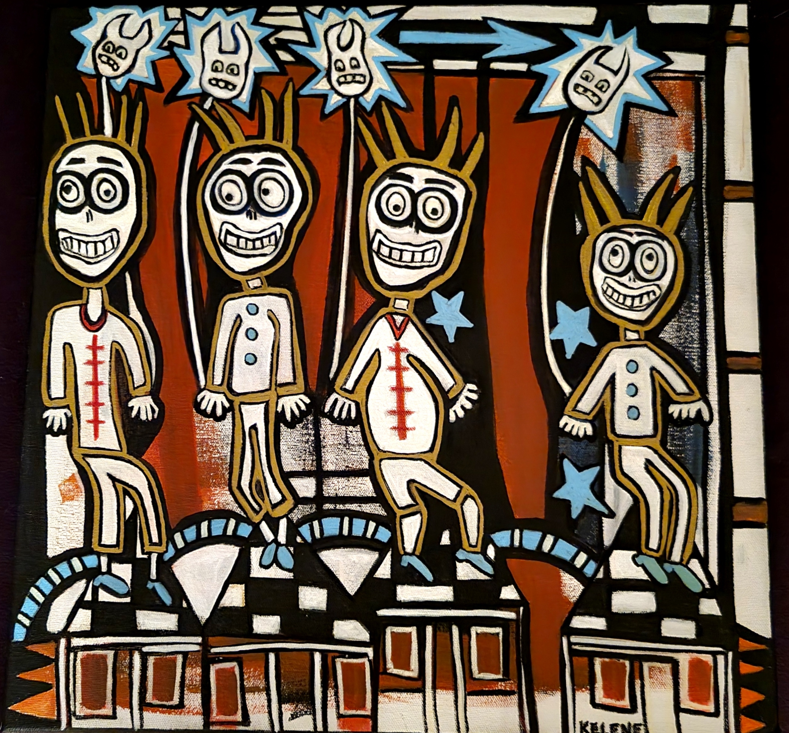 SOLD FROM VACANCY GALLERY
Title Tripping through Time. Acrylic on canvas. 12 x 14. copyrighted artwork. 2022 $210.00