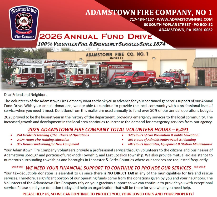 2026 Fund Drive Letter
