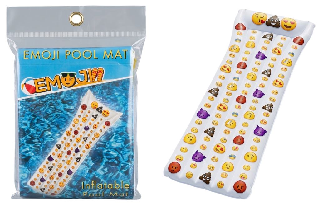 3217
INFATABLE EMOJI POOL MAT 72'' X 27''
UPC 786892321705