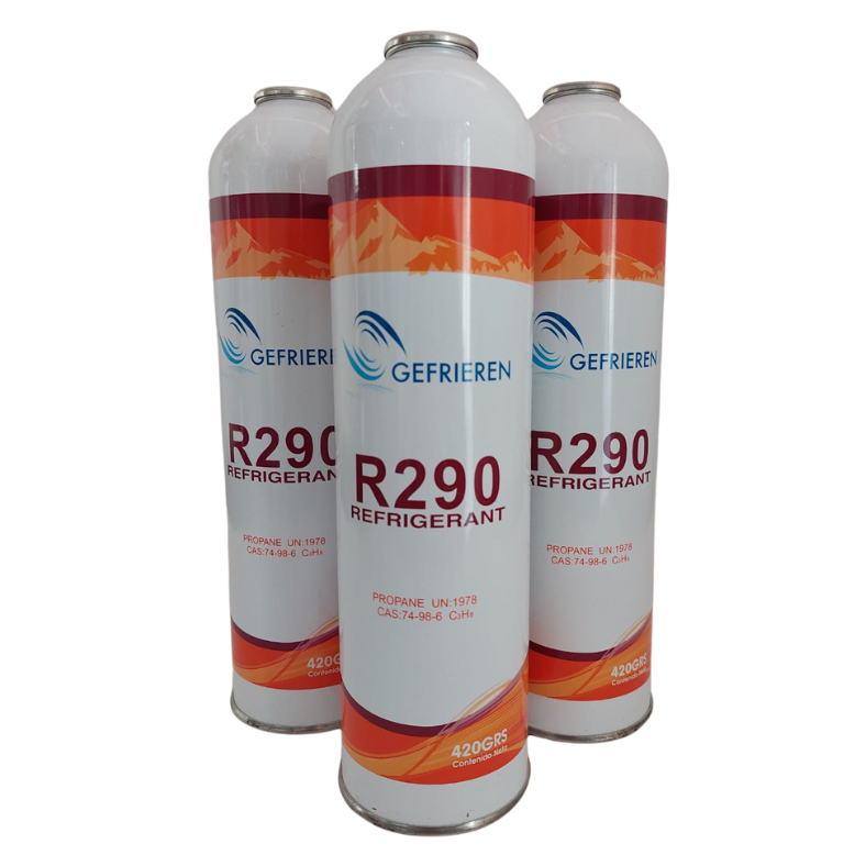 Gas refrigerante r290
Gefrieren
420 gramos