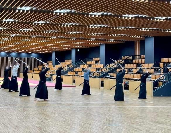 Pre-taikai training at the Yokohama Budokan.