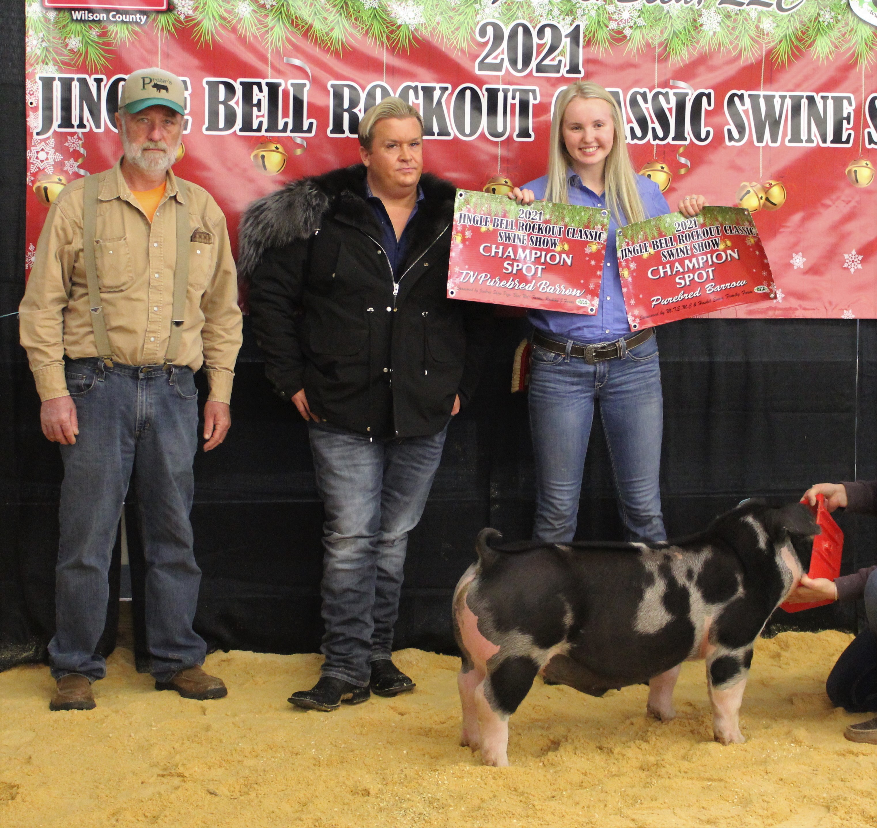 Lexie Powell
2021 Jingle Bell Rockout
Classic Swine Show
Champion Spot Barrow
Champion Spot Barrow - TN Bred
5th Overall Barrow 