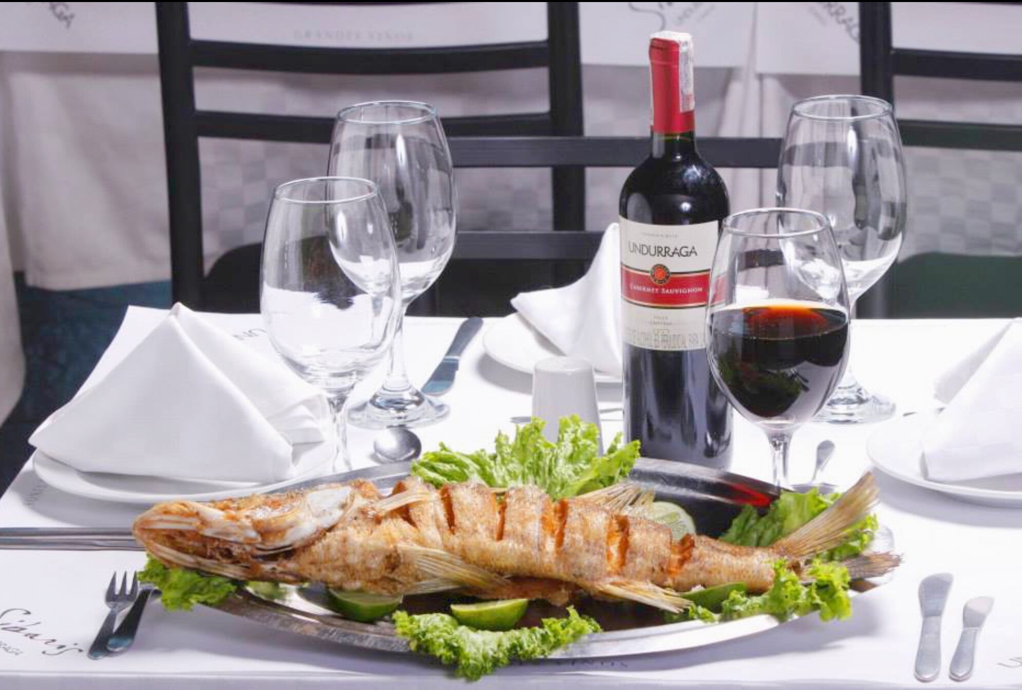 Happy chef in kitchen